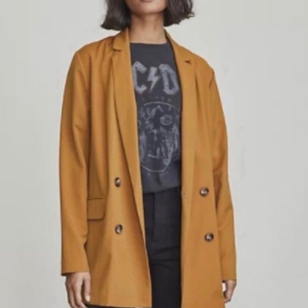 Elizabeth and James Autumn Gold Double Breasted Blazer Jacket